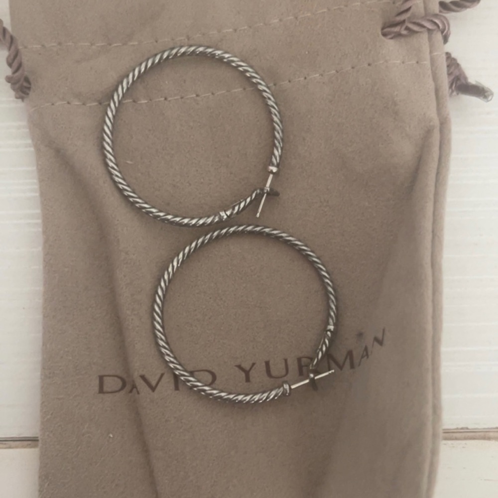 David Yurman Classic Cable Hoop Earrings